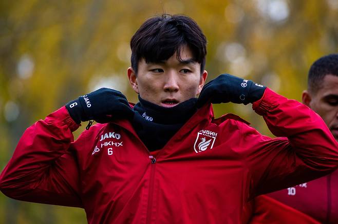 러시아 루빈 카잔의 핵심 미드필더 황인범. [사진 황인범]