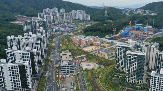 경기도 성남시 판교대장 도시개발구역 모습. 연합뉴스.