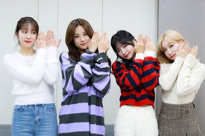 ▲ 라붐 진예, 솔빈, 해인, 소연(왼쪽부터). 제공ㅣ인터파크뮤직플러스