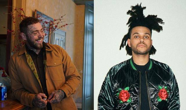 팝 스타 포스트 말론(Post Malone)과 위켄드(The Weeknd)가 역대급 컬래버에 나섰다. 유니버설뮤직 제공