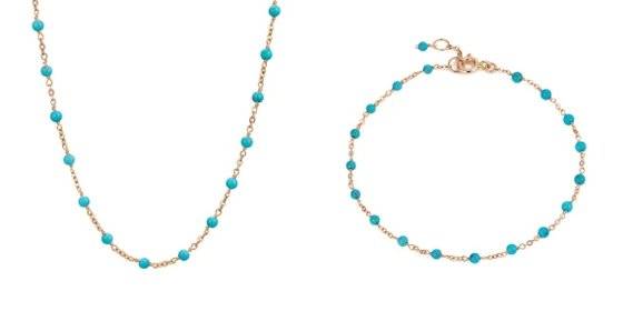 터키석이 세팅된 주얼리. [사진 도로시 쥬얼리]