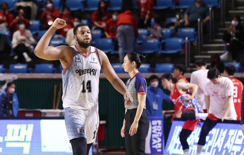 주먹 불끈 스펠맨 [KBL 제공. 재판매 및 DB 금지]