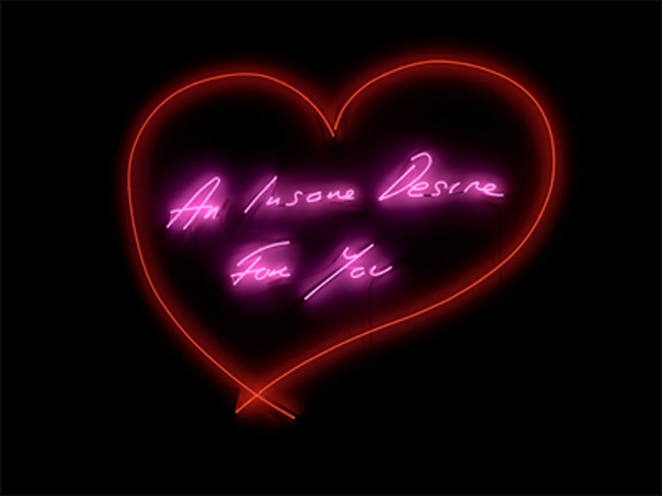 영국 작가 트레이시 에민의 네온 시리즈 2019년작 `An Insane Desire For You` [사진 제공 = 롯데갤러리 / Tracey Emin. All rights reserved, Courtesy of Bebig]