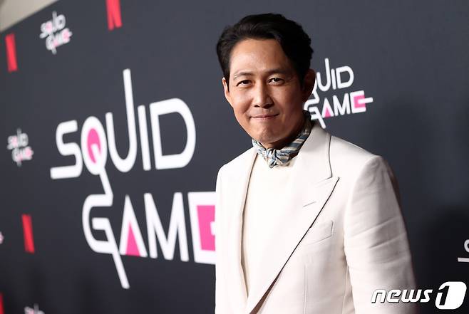 배우 이정재/미국 LA에서 열린 넷플릭스 '오징어 게임' 프로모션 © AFP=뉴스1