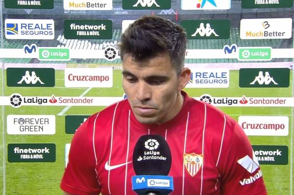 세비야 FC 레프트백 마르코스 아쿠냐. 사진｜스페인 언론 모비스타