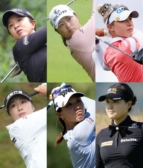 2021년 미국여자프로골프(LPGA) 투어 펠리컨 챔피언십에 출전하는 김세영, 고진영, 전인지, 이정은6 프로(사진제공=BMW 코리아). 넬리 코다, 리디아 고(사진제공=Getty Image_LPGA)