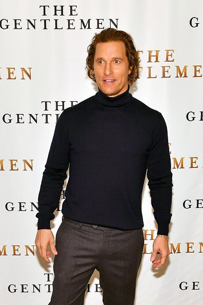 '매튜 맥커너히(Matthew McConaughey)' NEW YORK, NEW YORK - JANUARY 11: Matthew McConaughey attends the NY Photo Call for ″The Gentlemen″ at The Whitby Hotel on January 11, 2020 in New York City. (Photo by Slaven Vlasic/Getty Images for STXfilms)