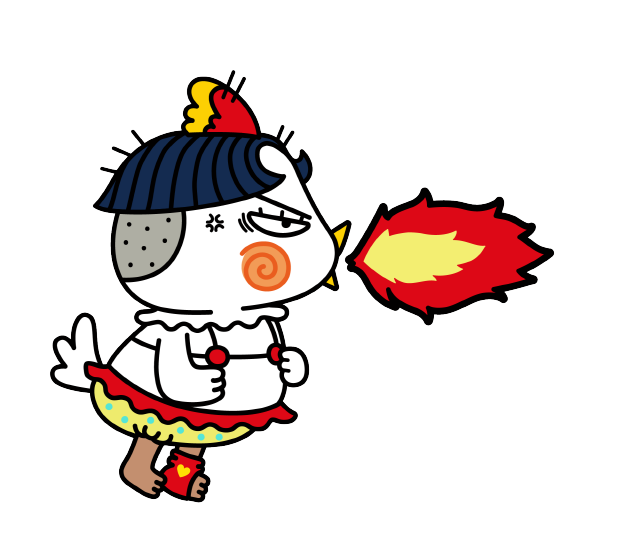 불닭볶음면 마스코트가 '불'을 뿜는 것은 당연한 일입니다. /사진=삼양식품