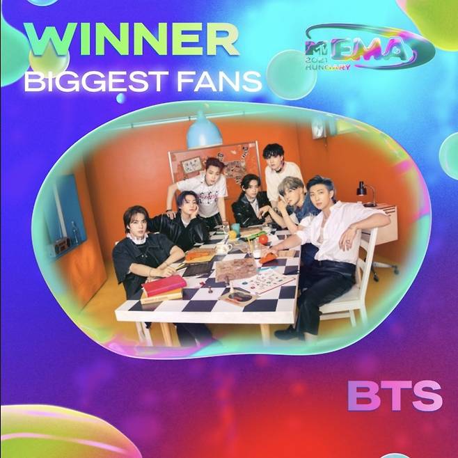 MTV EMA 수상 발표 이미지  [MTV EMA 제공. 재판매 및 DB 금지]