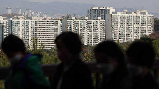 서울 남산에서 바라 본 서울 시내 아파트 모습.(사진=연합뉴스)