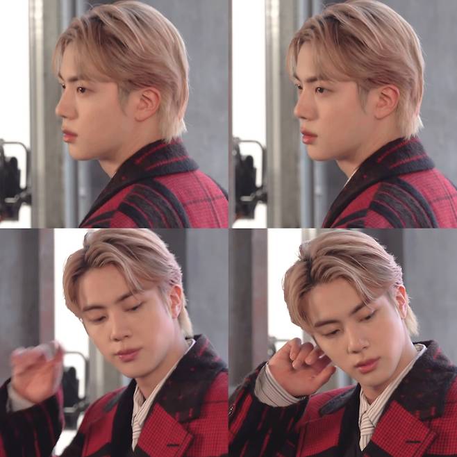 'Face of LV' 방탄소년단 진, 루이 비통 메인 장식 클로징 모델..눈부신 미모 '압도적 존재감'