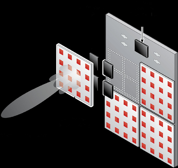 피세미 5G mmWave 통합안테나모듈(AiM) [사진=PSEMI]