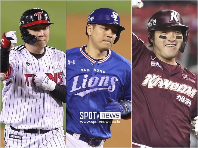 ▲ 김현수-강민호-박병호(왼쪽부터). ⓒ 곽혜미 기자