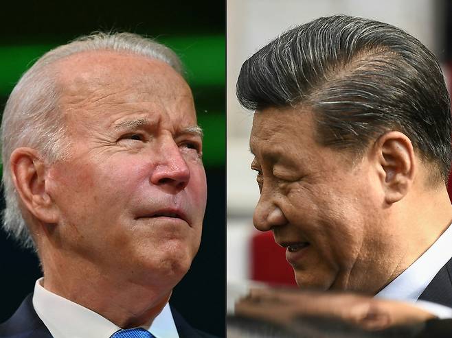 조 바이든 미국 대통령(왼쪽)과 시진핑 중국 국가주석. /AFP 연합뉴스