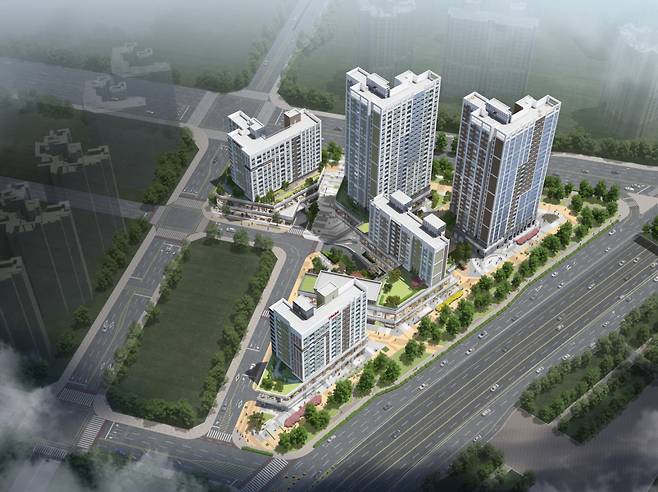 대전 도안신도시에 들어서는 ‘대전 도안 센트럴 아이파크’의 견본주택 [HDC현대산업개발 제공]
