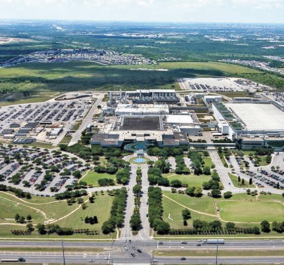 삼성전자는 신규 미국 반도체 공장 부지를 오스틴 공장에서 48㎞ 떨어진 테일러시로 결정했다. 사진은 삼성전자 미국 오스틴 반도체 공장. 삼성전자 제공