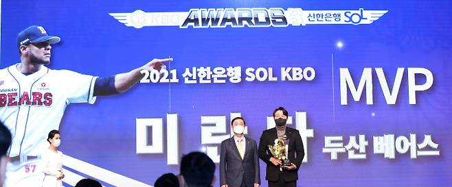 ‘최다K 신기록’ 두산 미란다, 압도적 MVP