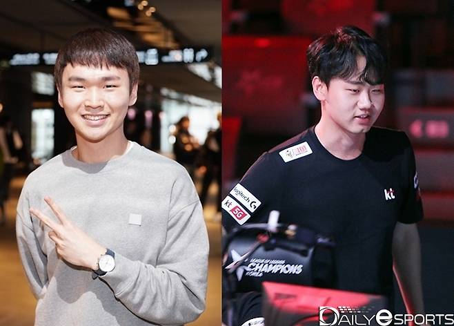 전 프로게이머 '고릴라' 강범현(왼쪽)과 '쿠로' 이서행.