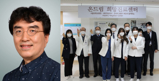 올해 한미참의료인상 수상자인 장철호(왼쪽) 미얀마 베데스다병원장과 서울적십자병원. 한미약품