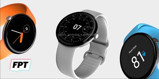 구글 스마트워치 렌더링 이미지. [사진 존 프로서 유튜브 화면 캡쳐]