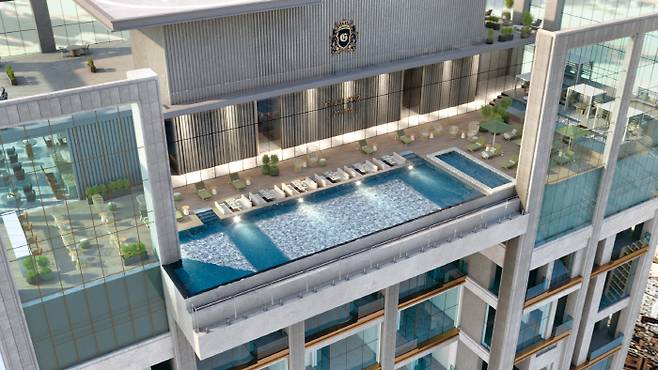 더갤러리832 스카이풀 조감도