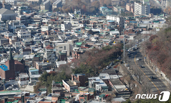 서울 남산에서 본 빌라(연립주택) 밀집지역. /사진=뉴스1
