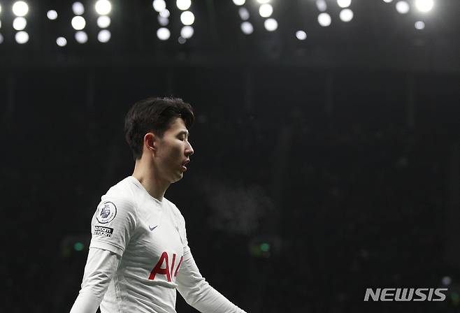 [런던=AP/뉴시스]토트넘 홋스퍼 에이스 손흥민. 2021.12.02.