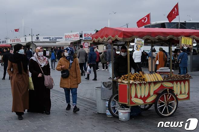 터키 이스탄불 거리. © 로이터=뉴스1 자료 사진