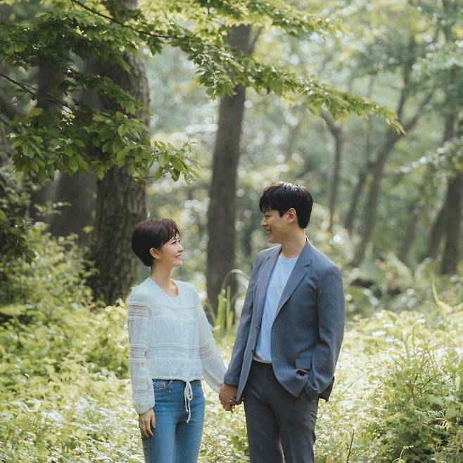 ▲ 김수지(왼쪽), 한기주. 출처ㅣ김수지 SNS