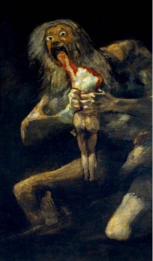 ‘제 아이를 잡아먹는 사투르누스’ (1820~1823, 캔버스에 유채) / 스페인 프라도미술관 소장