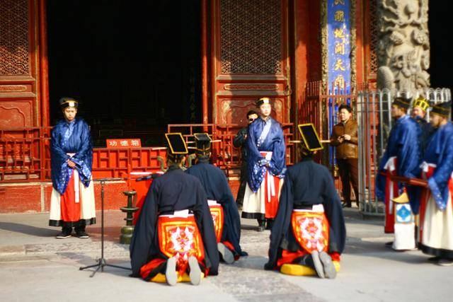 공묘 대성전 앞 제공의례. Ⓒ최종명