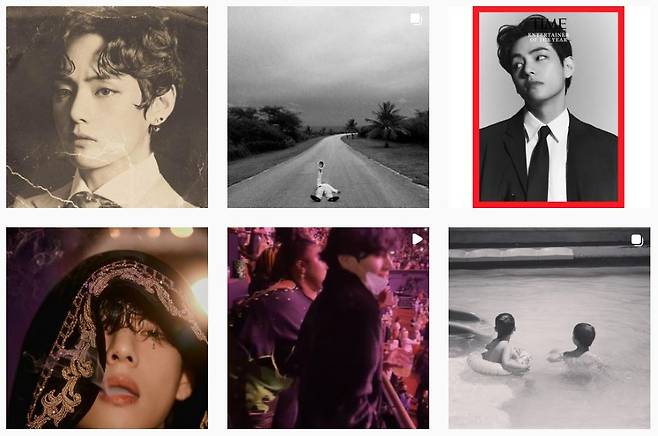 /사진=방탄소년단 뷔 인스타그램