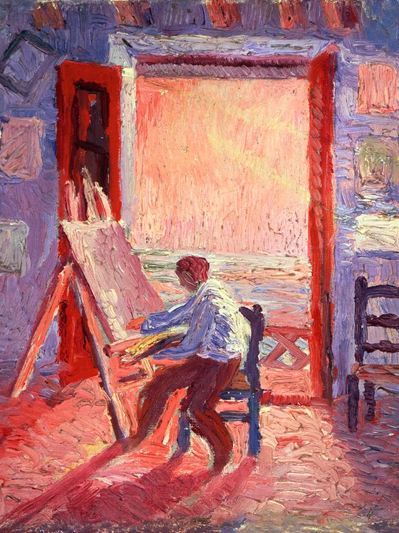 스튜디오에서 그린 자화상 Self-Portrait in the Studio, c. 1919 ⓒ Salvador Dali, Fundacio Gala-Salvador Dali, SACK, 2021