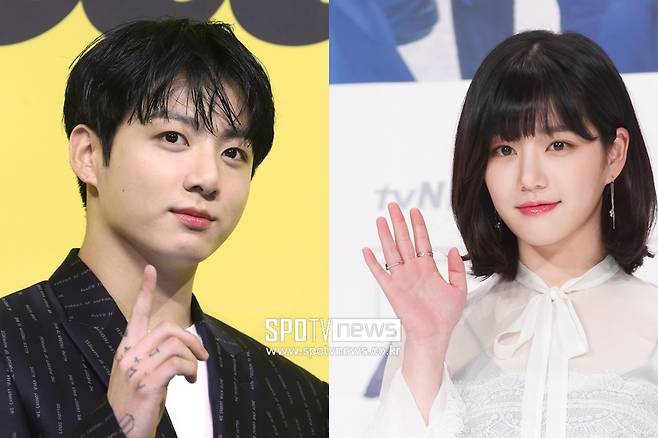 ▲ 방탄소년단 정국(왼쪽), 이유비. ⓒ곽혜미 기자