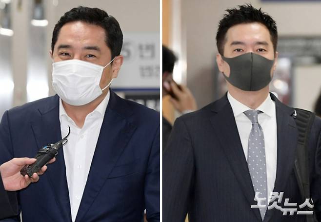 왼쪽부터 유튜브 채널 가로세로연구소(가세연)의 강용석 변호사와 김세의씨. 이한형 기자