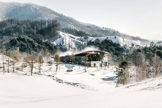 백설로 덮힌 세이지우드CC 홍천