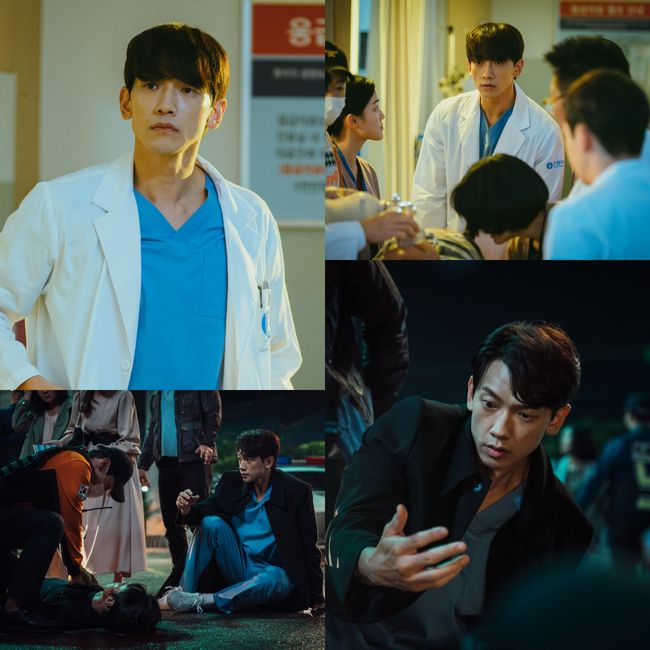 Ghost Doctor Rain (real name Rain) captures attention by showing off the difference between the pole and the pole temperature.The TVN New Moon TV drama Ghost Doctor (playwright Kim Sun-su, director Boo Sung-chul, production studio Dragon Bon Factory), which will be broadcasted for the first time on the 3rd, is a medical story that takes place when two doctors, who have no sense of mission, and a background and skill, share their bodies.Rain is a star star in the salary tower of the Silver University Hospital and draws the story of Cha Young-min, the best writing of thoracic surgery.Cha Young-min thinks that only skill is the highest value of a doctor, and is a cool personality who does not look back if he is judged to be medically unlikely.He will successfully complete the VIP surgery and go out for a while and then get a questionable traffic accident on his way back, and he will be begging his eyes to his eyesore, Ko Seung-tak (Kim Bum).I wonder what kind of blood-sweated life Cha Young-min, who has become a coma ghost, will live.In the photo released on the 2nd, Rain (Cha Young-min station) perfectly expresses the freshness of his intern days and the current appearance of his career in the industry tower, from his head covering his forehead to his slightly raised head.First of all, Rain, who covers his forehead, feels the passion of his eyes and the firm will of Cha Young-min to save the patient.On the other hand, he reveals his forehead and wears his outer clothes in a hurry and is nervous as if he is in an urgent situation.Especially, what happened to Cha Young-min, who is looking at his hands and making a devastated expression that he can not believe, is caught by his atmosphere that has changed for a moment.In this way, Rain is not only perfecting the Rain jewel of the character Cha Young-min, who was full of passion in the past, but also raising the expectation of the drama by making it impossible to imagine the change that came to him in the face of another character who lives with cynicism and vitriolicism.Rains performance will be available on tvN tomorrow at 10:30 pm.tvN