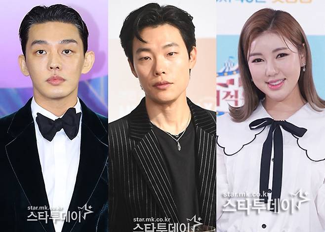 다방면에서 활약 중인 1986년생 유아인, 류준열, 송가인(왼쪽부터). 사진| 스타투데이 DB