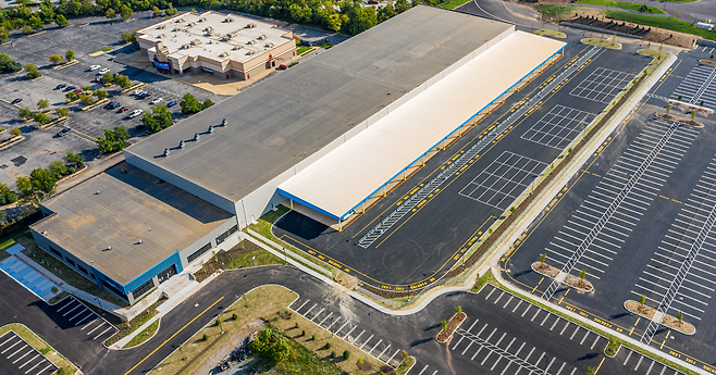 신영증권이 투자한 미국 펜실베니아주 필라델피아 소재 아마존 라스트마일 물류센터 전경./사진=신영증권