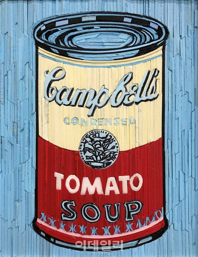 이규학 ‘기념비-캠벨 수프’(Monument-Campbells Soup·2021), 보드에 혼합재료, 22.5×29㎝(사진=갤러리그림손)