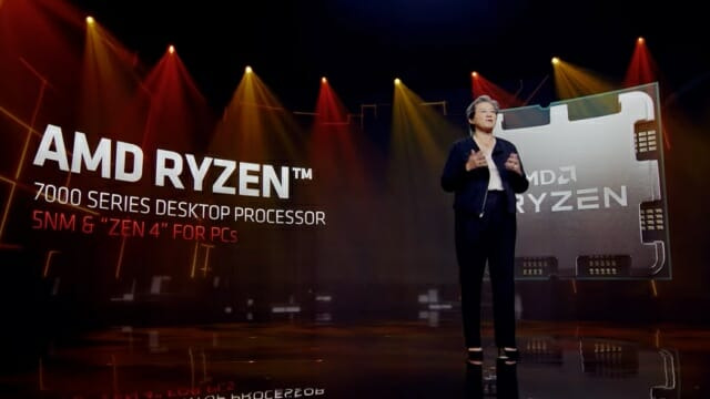 라이젠 7000 프로세서는 AM5 소켓 기반으로 PCI 익스프레스 5.0, DDR5 메모리를 지원한다. (사진=AMD)