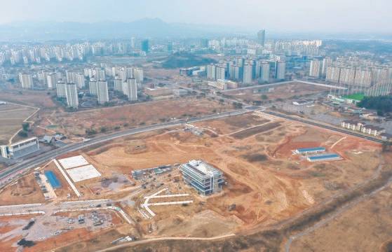 나주 혁신도시에 들어서는 한국에너지공과대학 공사현장. [연합뉴스]