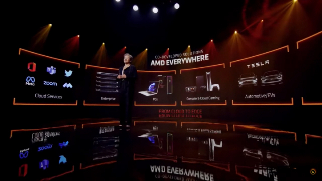 리사 수 AMD CEO가 차세대 CPU와 GPU를 소개하고 있다. CES 2022 온라인 발표회에서 노트북용 라이젠 6000 시리즈 CPU를 공개했다. /사진 제공=AMD