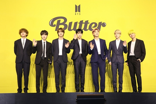 방탄소년단이 글로벌 메가 히트송 "Butter"로 2021년 한 해 미국에서 가장 많이 판매된 디지털 음원 차트 1위를 차지했다. 사진=빅히트뮤직