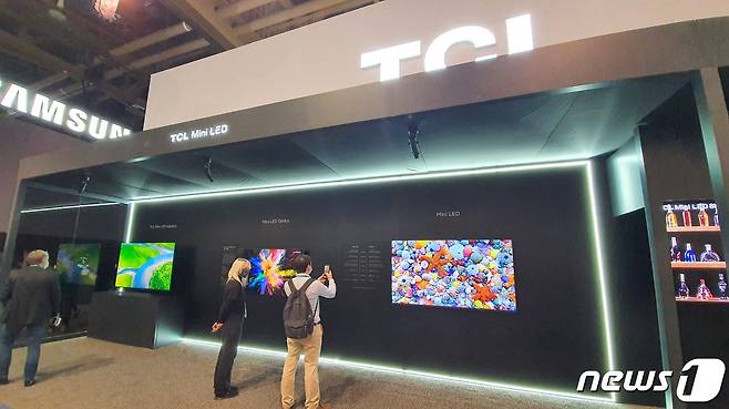 TCL의 'CES 2022' 전시 부스. © News1 정상훈 기자