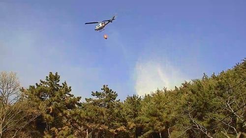 산불 진화하는 헬기(사진은 기사내용과 직접적인 관련이 없음) [연합뉴스 자료사진]