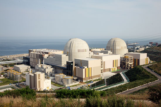 신월성 원자력 발전소 1호기(왼쪽) (대우건설 제공)