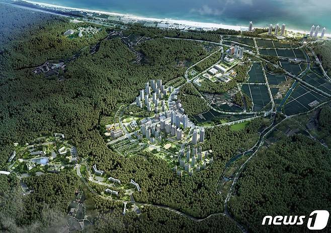 동해경제자유구역 망상1지구 조감도.(뉴스1 DB)
