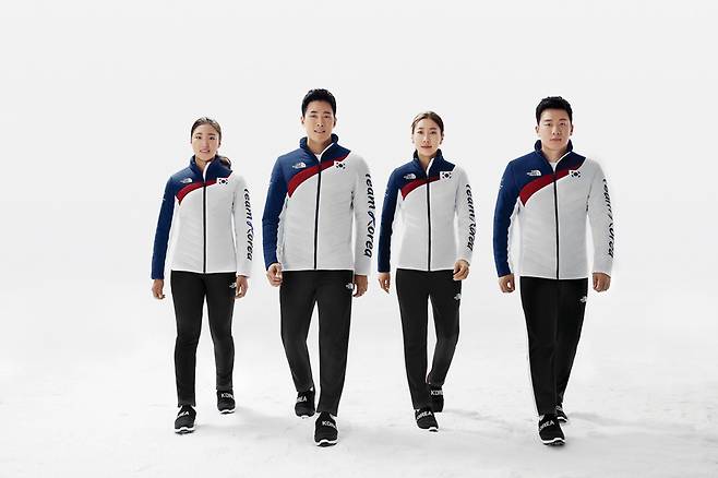 노스페이스는 2014년 인천 아시안게임을 시작으로 현재까지 ‘팀코리아’ 올림픽 공식 단복을 제공하고 있다.