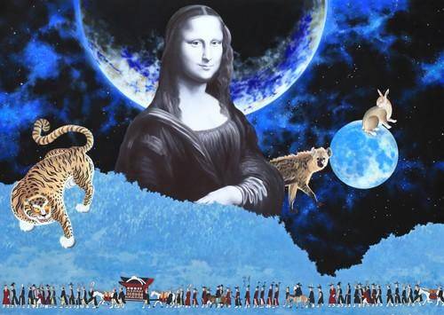 이광수 한국미술협회 이사장 작품 '시뮬라크르 13-19-19 acrylic' 사진=가이덤